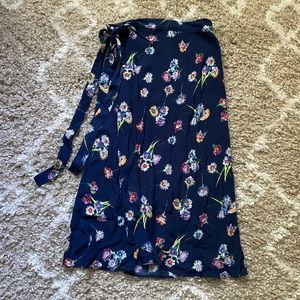 Madewell Floral Midi Skirt